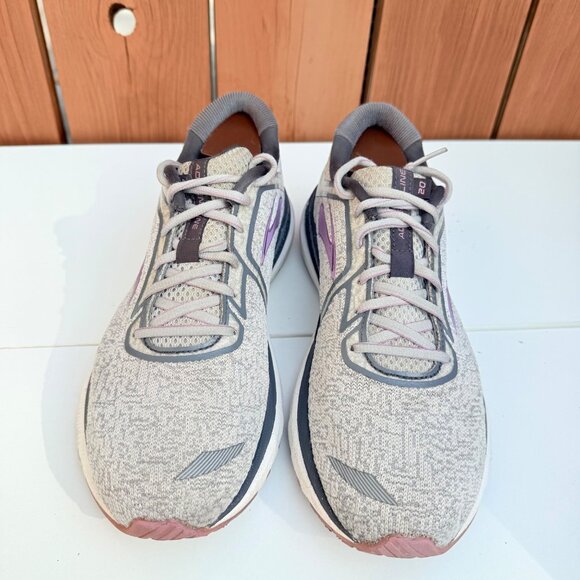 Brooks Adrenaline GTS 20 Womens Running Shoes Size 10.5 Gray & Purple - Picture 2 of 8